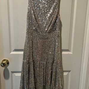 Gianni Bini Silver/Champagne Sequin Dress